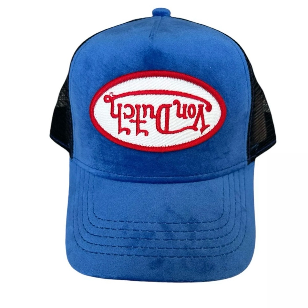 Von Dutch Blue and Black Trucker Hat